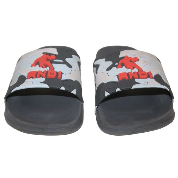 AND1 Boys Basketball Design SANDALS / SLIDES Slip-On Sz 3-4Y - Picture 3 of 10